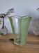 Green granite glass vase