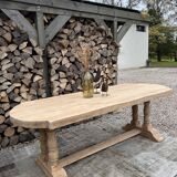 Solid oak monastery table