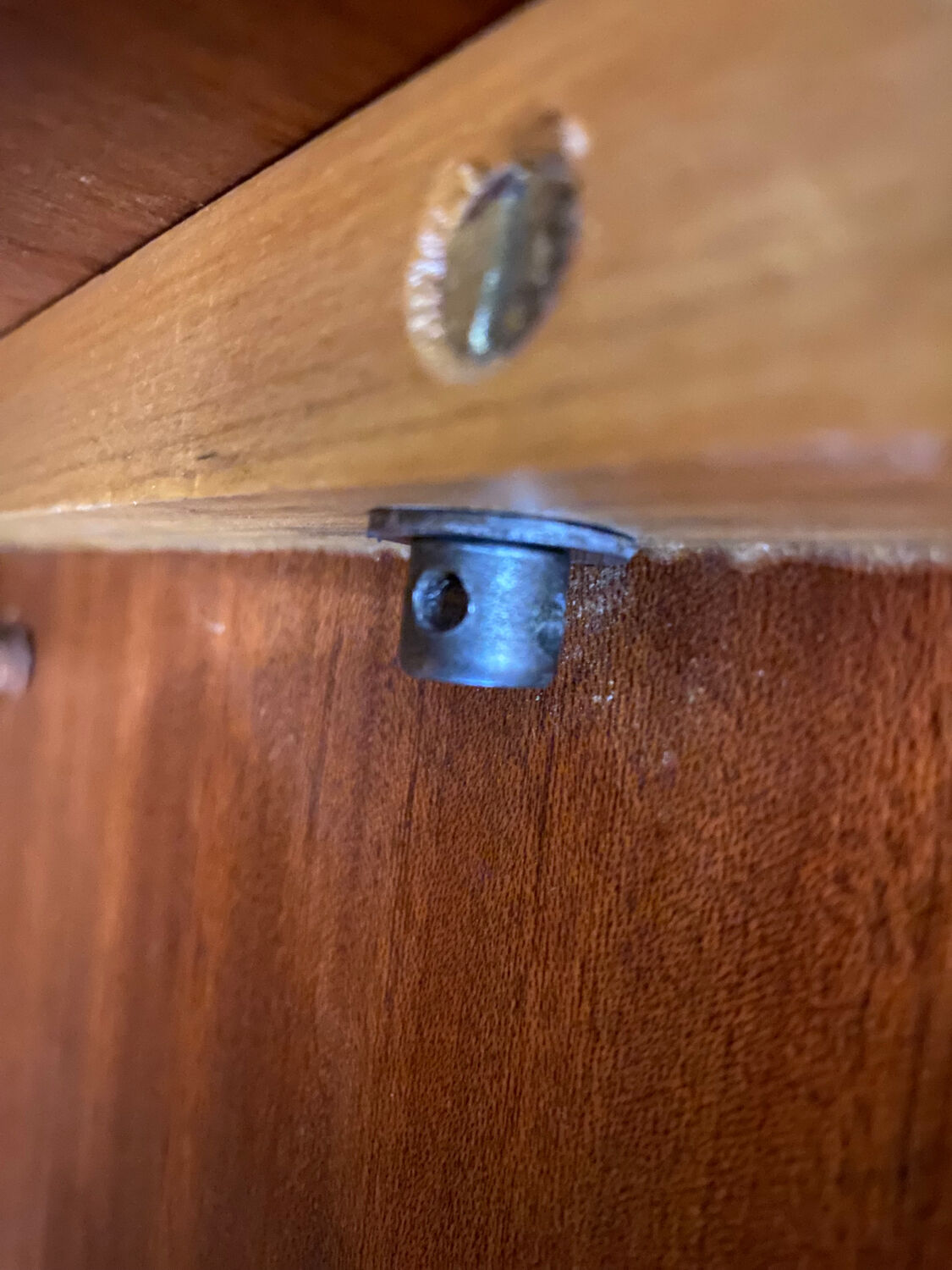 Vintage wardrobe with compass feet from the 60s