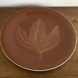 Plate by Robert Picault, modernist, 1960, leaf.