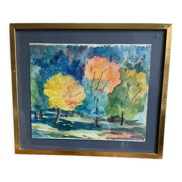 Aquarelle, La forêt enchantée