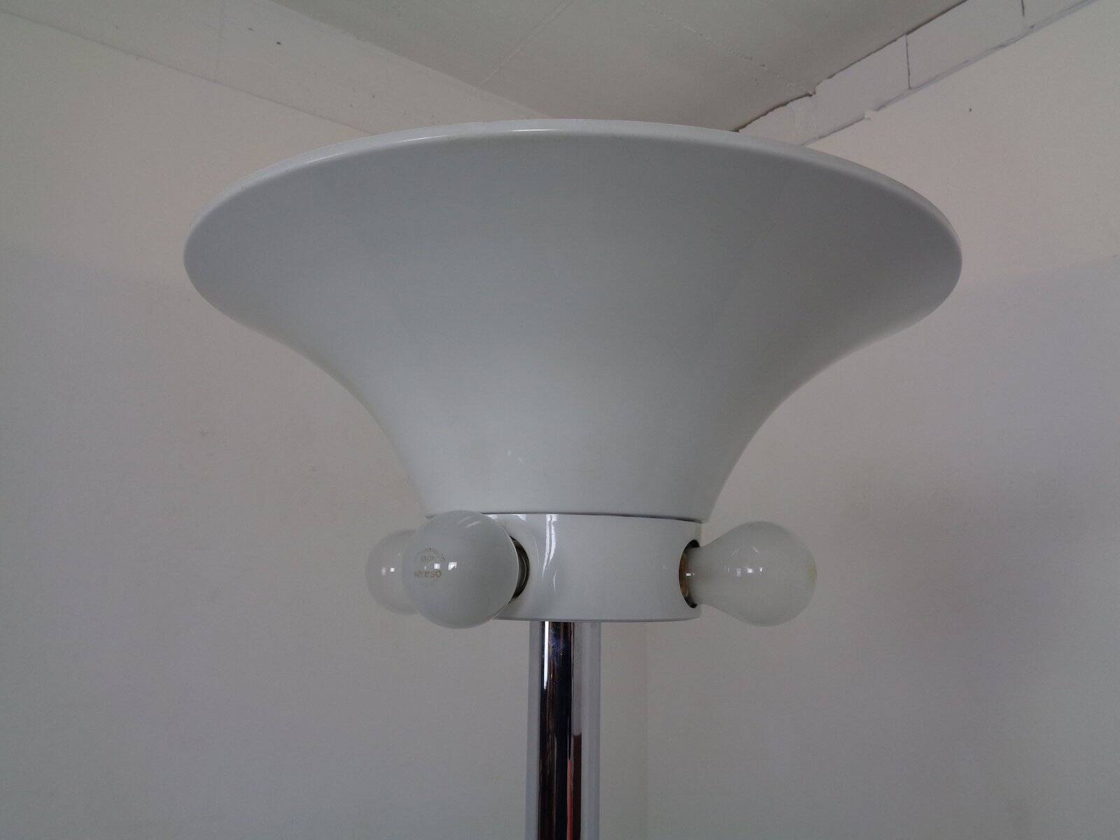 Large chrome-plated floor lamp from Staff, 1960s