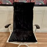 Swivel chair in metal and Bakelite, 1960s design.