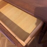 Pair of bedsides in teck