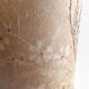 1970s brutalist lamp, handmade lampshade with herbarium/base in stone.