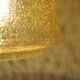 Danish vintage brass and glass pendant