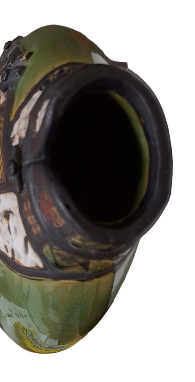 Vase in the shape of an Asian shirt. Height 27 cm
