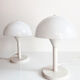 Pair of space age mushroom lamps, France, 70s