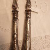 Filled silver salad servers