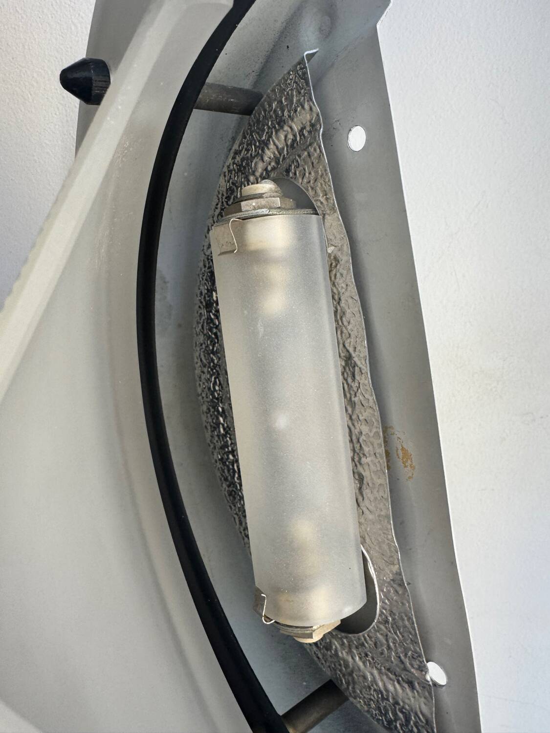 Memphis style Murano wall lights from the 80s.