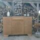 Buffet ancien art déco bois et marbre