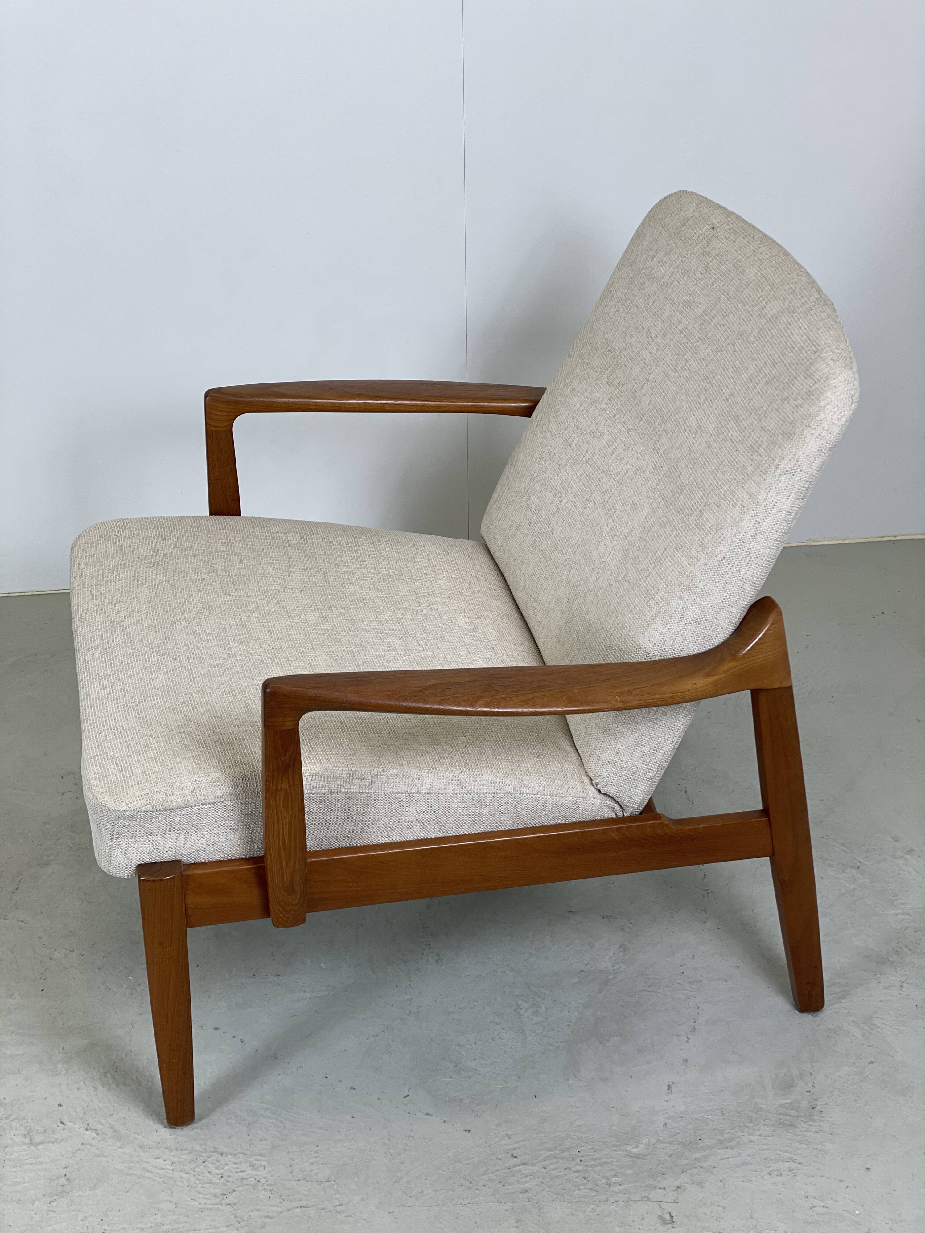 Danish lounge chairs by Edvard Kindt Larsen & Tove Kindt Larsen for France & Daverkosen, 1950s