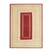1970s Vintage Turkish Oushak Handmade Wool Cotton Beige Area Rug 194x263