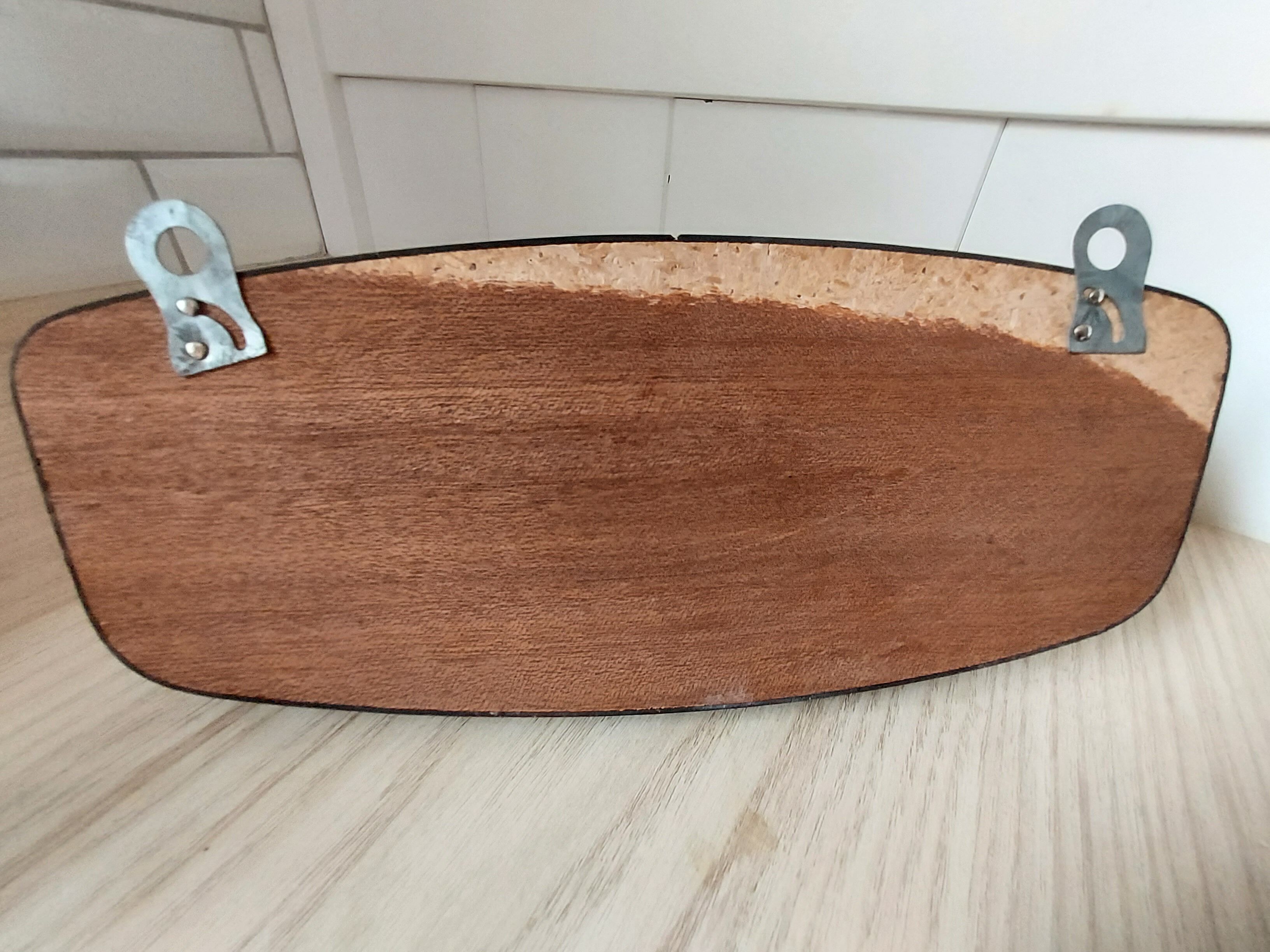 Yellow formica tea towel holder