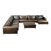 Canapé 12 places modulable en cuir