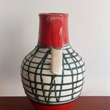 Red and green vase West Germany
