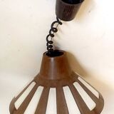 Bakelite pendant light up and down 70s Diameter 40 cm