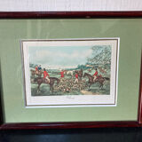 Old drawing frame - Hunting hounds