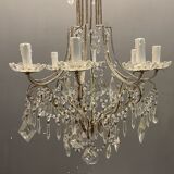 Italian vintage crystal beaded chandelier