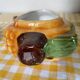 Corn cob slip gravy boat