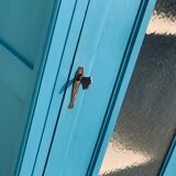 Glass-glazed Parisian wardrobe 1930