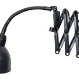 Dark Grey Industrial Scissor Wall Lamp from Elektroinstala, 1960s