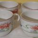 4 chocolate cups in vitro porcelain Villeroy & Boch model Florida diam 9 cm