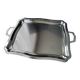 Large stainless steel serving tray 38 x 45.5 cm