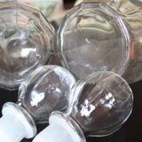 2 Fidenza glass carafes
