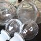 2 carafes en verre Fidenza