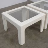 Wood and glass side table, c.1970 (1 of 2)