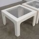 Table d'appoint en bois et en verre, vers 1970 (1 sur 2)