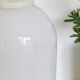 Suspension tube in white opaline, 60s