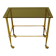 Antique brass serving trolley with smoked glass top, Louis XVI style.