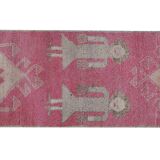 Vintage Turkish rug from Oushak, hand-woven 96x318 cm