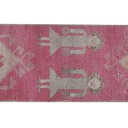 Vintage Turkish rug from Oushak, hand-woven 96x318 cm