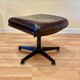 Swivel armchair and its ottoman "drabert" for "gerd lange".
