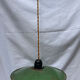Old green and white enamelled sheet metal suspension