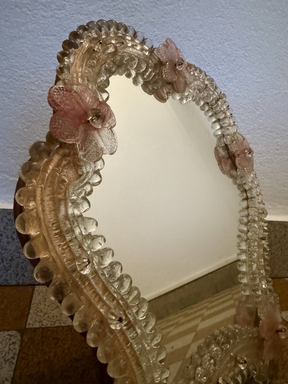Murano glass mirror from the 60s