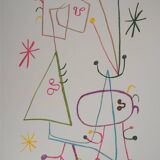 Joan Miró: Family with a Star - Signed Lithograph