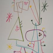 Joan Miró: Family with a Star - Signed Lithograph