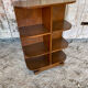 Shelf antique furniture art deco oak wood 1920s 1930s vintage