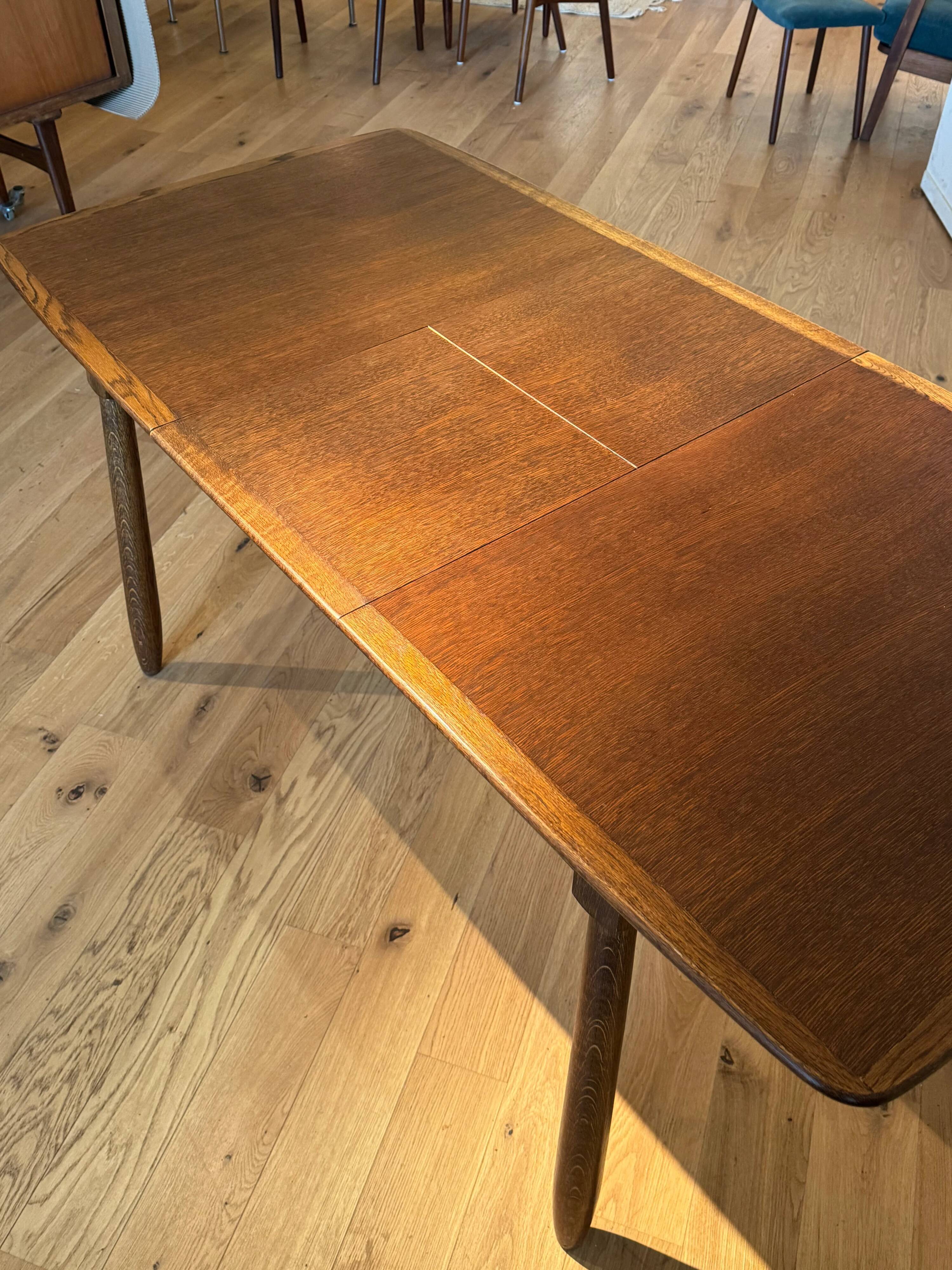 Vintage Scandinavian oak table "Mette"