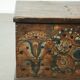 Decorative hand-painted antique Austrian bridal chest with character