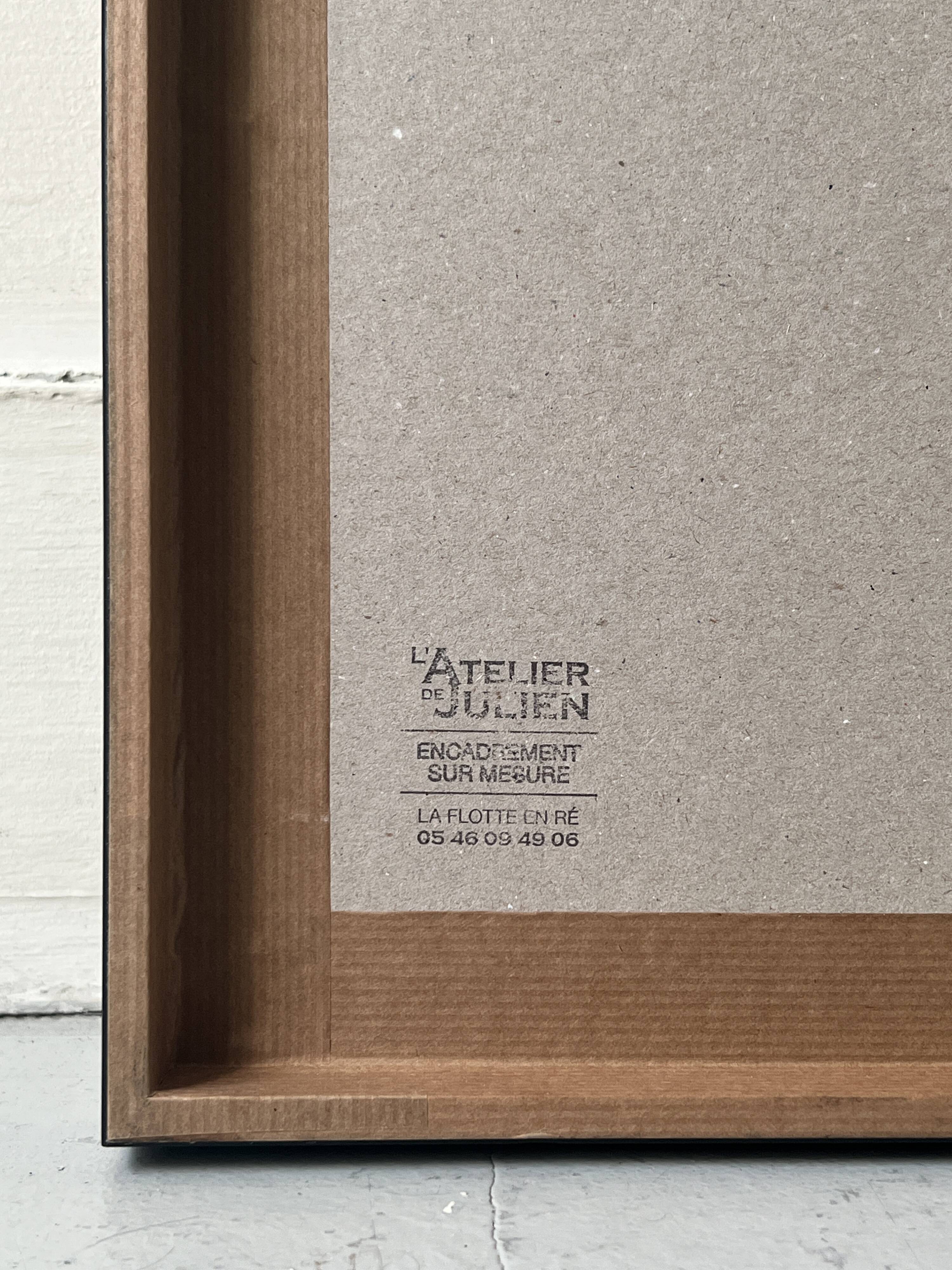 Pastel landscape under glass signed Henri Marchal