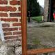 Solid wood mirror