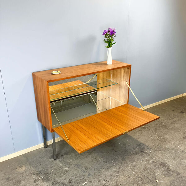 Buffet bar, petit buffet, teck, années 1960
