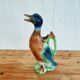 Vintage barbotine duck pitcher Saint Clément no. 7492