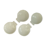 4 scallop shell cups