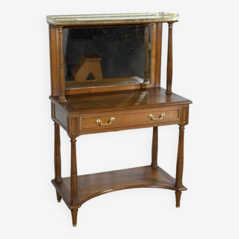 Table console en merisier, style Louis XVI, fin XIXème
